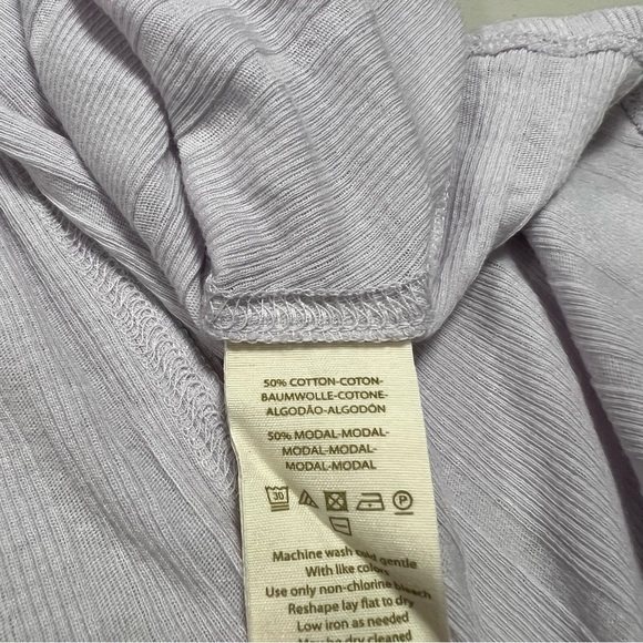 Free People We The Free Faye Ribbed Tank Top with Keyhole in Lilac - Picture 4 of 6